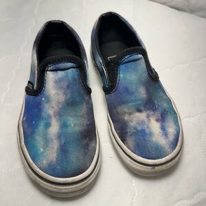 Vans Kids Cosmic Blue Slip-On Sneakers